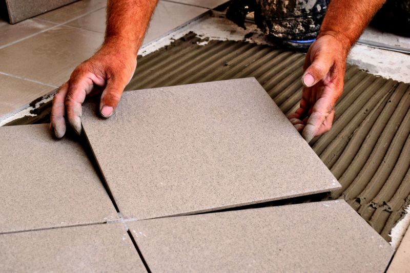 Close-up of Seamless Tile Finish